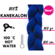 Kép 1/4 - Afro szintetikus 100% kanekalon haj 165g - Blue