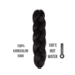 Kép 1/4 - Afro szintetikus 100% kanekalon haj 1B feketés sötétbarna