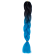 Kép 1/3 - Afro ombre szintetikus haj 16 fekete-kék