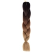 Kép 1/3 - Afro ombre szintetikus haj 53 fekete-sötétbarna-karamell