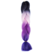 Kép 1/3 - Afro ombre szintetikus haj 58 fekete-pink-ciklámen-lila