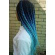 Afro ombre szintetikus haj minta