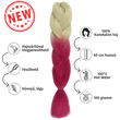 Kép 1/4 - Afro ombre szintetikus 100% kanekalon haj bicolor #45 szőke-magenta