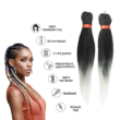Kép 1/4 - Afro ombre szintetikus 100% kanekalon haj 160g 60cm - T1B/60
