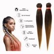 Kép 1/4 - Afro ombre szintetikus 100% kanekalon haj 160g 60cm - T4/27