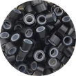 Kép 1/3 - Mikrogyűrű hajhosszabbitashoz szilikonos 4,5mm 100db fekete