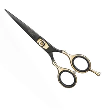  Eurostil Hajvágó olló 5,5&quot; fekete-arany 04499