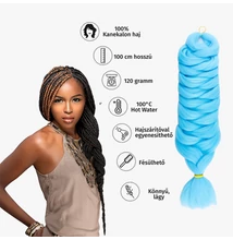 Afro szintetikus kanekalon haj 120g #A31 tengerkék