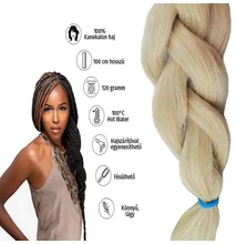 Afro szintetikus kanekalon haj 120g 86 szőke