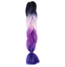 Afro ombre szintetikus haj 58 fekete-pink-ciklámen-lila
