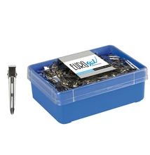 Eurostil hajcsipesz fém (120 db) 01655