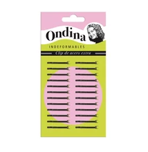 Eurostil hullámcsat fekete mini Ondina 2,5 cm (24db) 02879/50