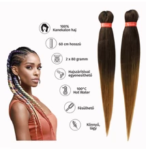 Afro ombre szintetikus 100% kanekalon haj 160g 60cm - T4/27