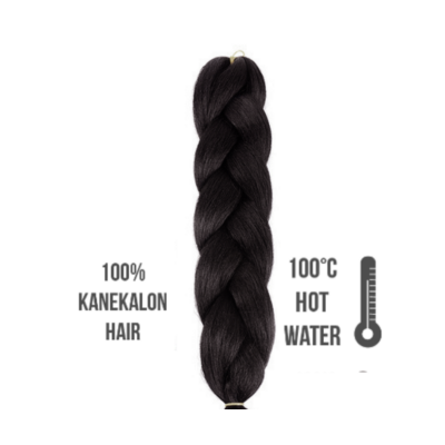 Afro szintetikus 100% kanekalon haj 1B feketés sötétbarna