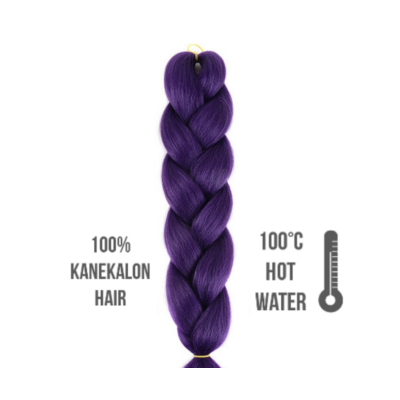 Afro szintetikus kanekalon haj purple