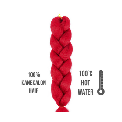 Afro szintetikus kanekalon haj tomato red (paradicsom piros)