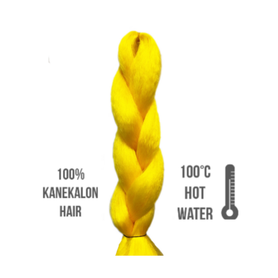 Afro szintetikus 100% kanekalon haj 85gr #yellow