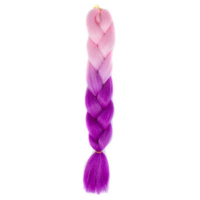 Afro ombre szintetikus haj 37 pink-lila