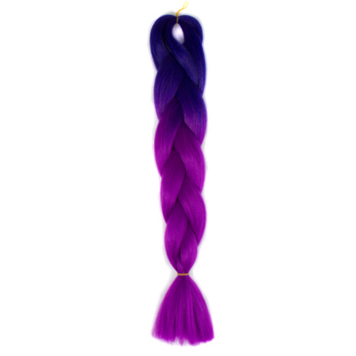 Afro ombre szintetikus haj 40 kék-lila