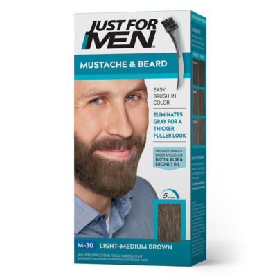 Just for Men Mustache &amp; Beard szakáll és bajusz színező - M-30