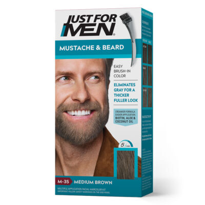 Just for Men Mustache &amp; Beard szakáll és bajusz színező - M-35