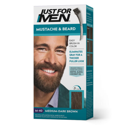 Just for Men Mustache &amp; Beard szakáll és bajusz színező - M-40