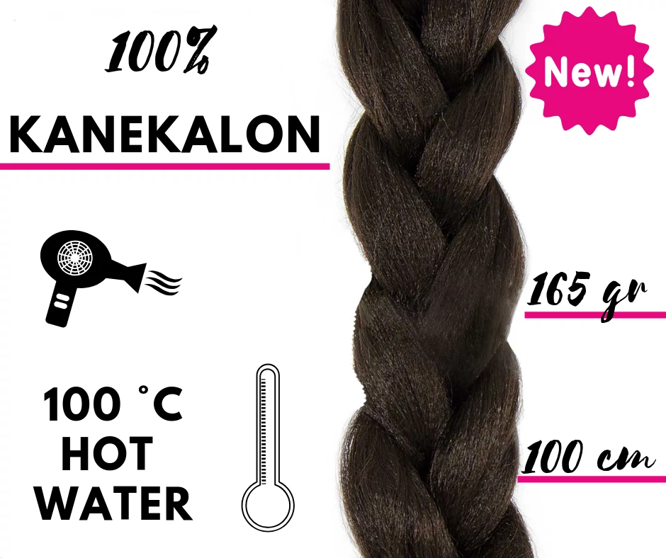 Afro szintetikus 100% kanekalon haj 165g - 4