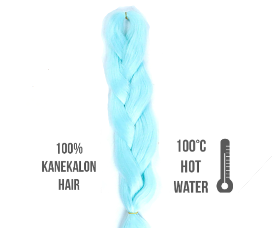 Afro szintetikus 100% kanekalon haj 85gr #light blue