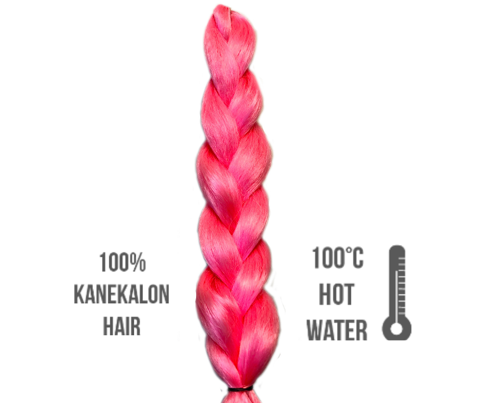 Afro szintetikus 100% kanekalon haj 85gr #pink (F-1)