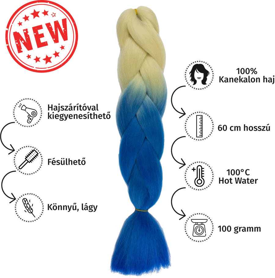 Afro ombre szintetikus 100% kanekalon haj bicolor #46