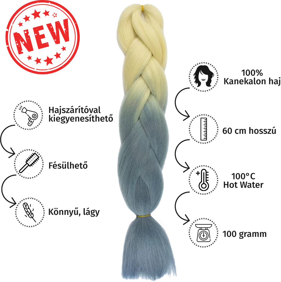Afro ombre szintetikus 100% kanekalon haj bicolor #47