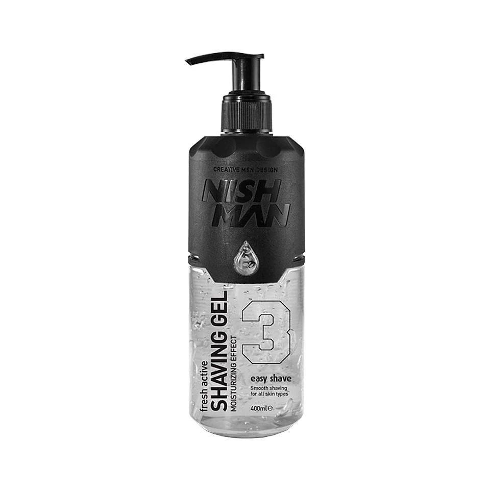 Nish Man Fresh Active átlátszó borotvagél 400 ml No.3