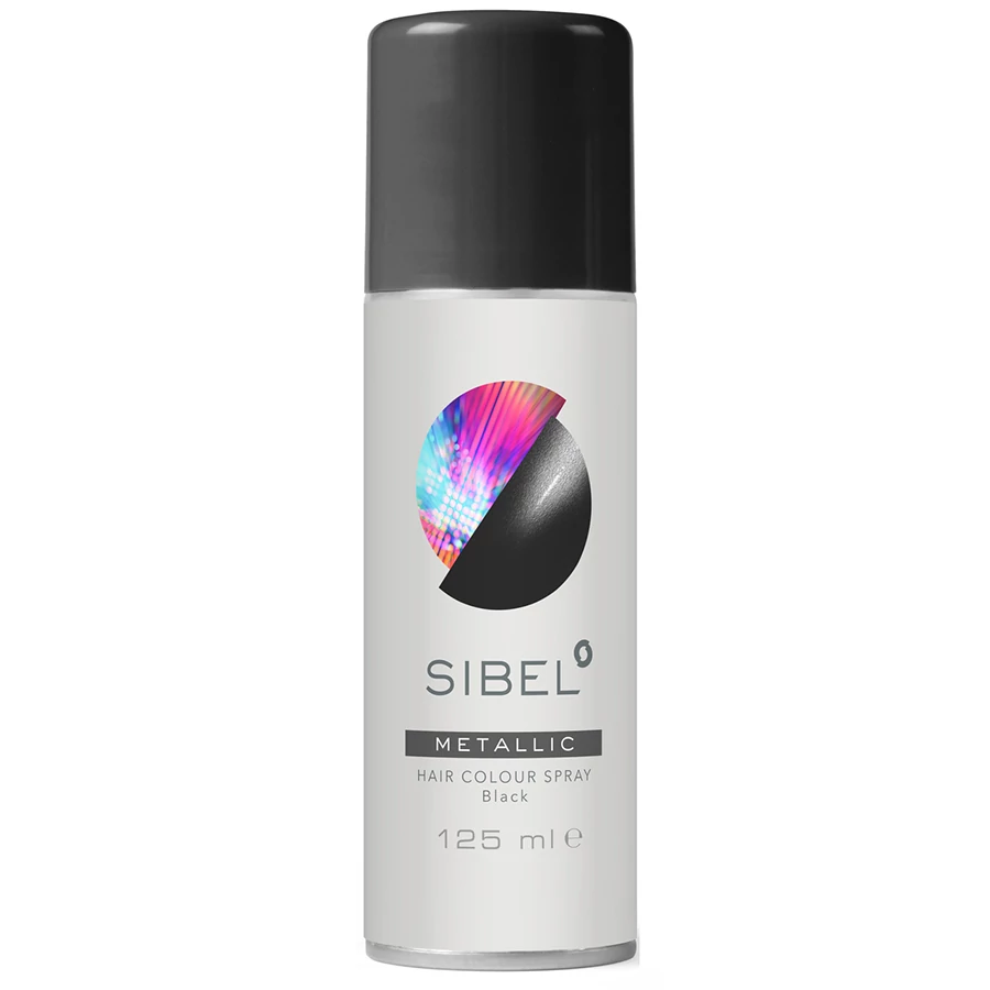 Sibel hajszínező spray metál fekete 125ml 0230000-02